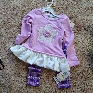 3t girls flower outfit